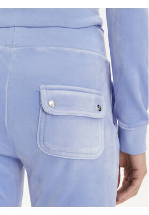 Juicy Couture Spodnie dresowe Del Ray JCAP180 Niebieski Regular Fit. Kolor: niebieski. Materiał: syntetyk