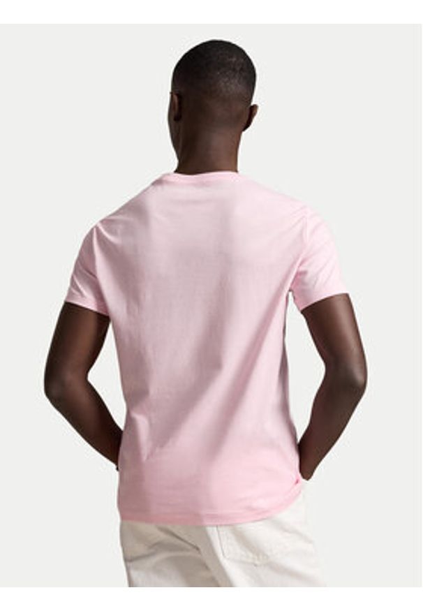 Polo Ralph Lauren T-Shirt 710671438530 Różowy jasny Regular Fit. Typ kołnierza: polo. Kolor: różowy. Materiał: bawełna