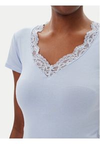 Hunkemöller Piżama Nanna 301484 Niebieski Regular Fit. Kolor: niebieski. Materiał: wiskoza #3
