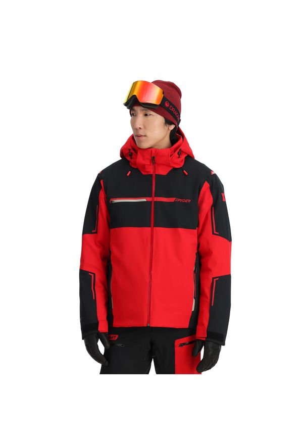 Kurtka narciarska męska Spyder Titan. Kolor: czerwony. Sezon: zima. Sport: narciarstwo