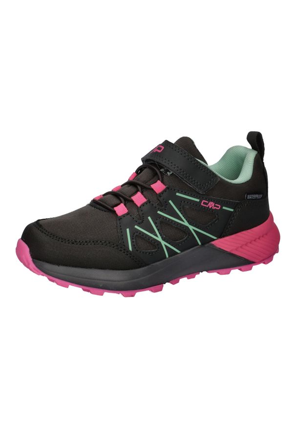 Buty turystyczne dziecięce CMP Kids Hulysse WP Shoe. Kolor: czarny, różowy, wielokolorowy. Sport: turystyka piesza