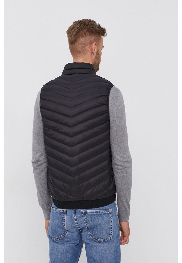 Armani Exchange - Bezrękawnik puchowy. Okazja: na co dzień. Kolor: czarny. Materiał: puch. Długość rękawa: bez rękawów. Styl: casual