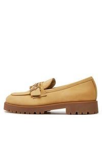 TOMMY HILFIGER - Tommy Hilfiger Loafersy Cleated Nubuck Boat Shoe FW0FW08062 Beżowy. Kolor: beżowy. Materiał: skóra #5