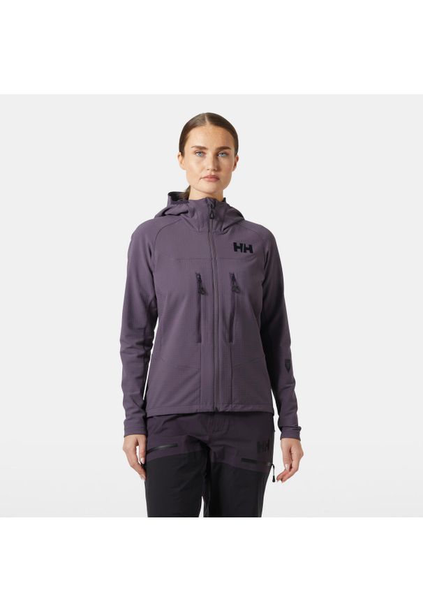 Damska kurtka narciarska Helly Hansen Odin Pro Shield. Kolor: fioletowy. Sezon: zima. Sport: narciarstwo