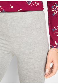 bonprix - Legginsy rybaczki (2 pary w opak.). Okazja: na co dzień. Kolor: szary. Styl: casual #2