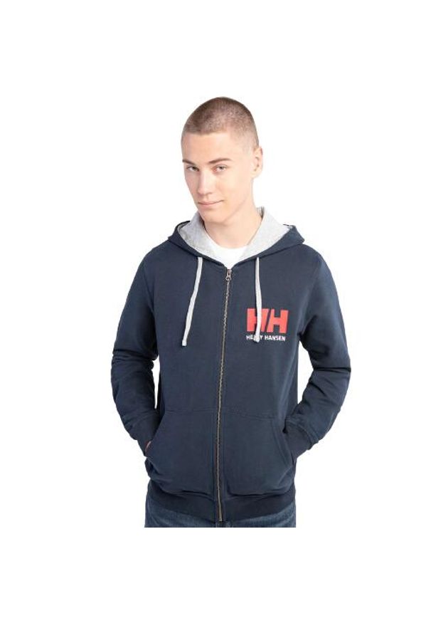 Bluza dresowa męska Helly Hansen Logo 597. Kolor: czarny. Materiał: dresówka