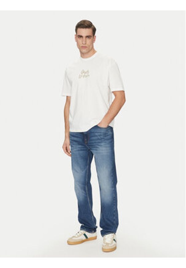 Guess T-Shirt 172901 Biały Classic Fit. Kolor: biały. Materiał: bawełna