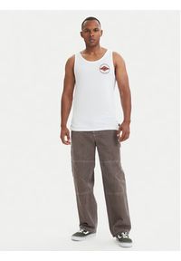 Billabong Tank top Rotor Diamond EBYZT00303 Biały Regular Fit. Kolor: biały. Materiał: bawełna #4