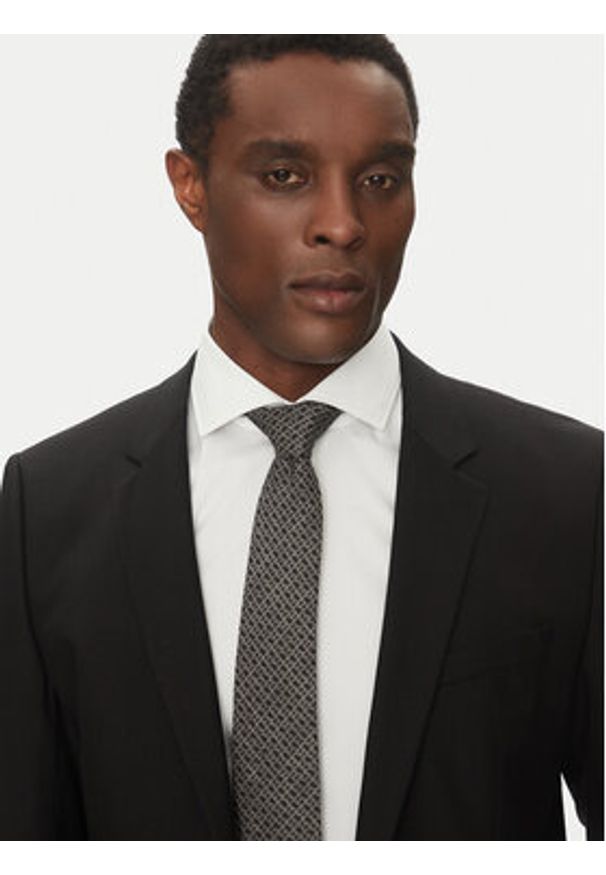 BOSS Krawat H-Tie 7,5 Cm-222 50540043 Granatowy. Kolor: niebieski. Materiał: bawełna