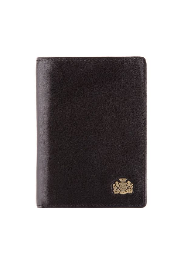 Wittchen - Męski portfel skórzany mały czarny. Kolor: czarny. Materiał: skóra