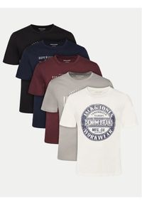 Jack & Jones - Jack&Jones Komplet 5 t-shirtów Simon 12276424 Kolorowy Standard Fit. Materiał: bawełna. Wzór: kolorowy