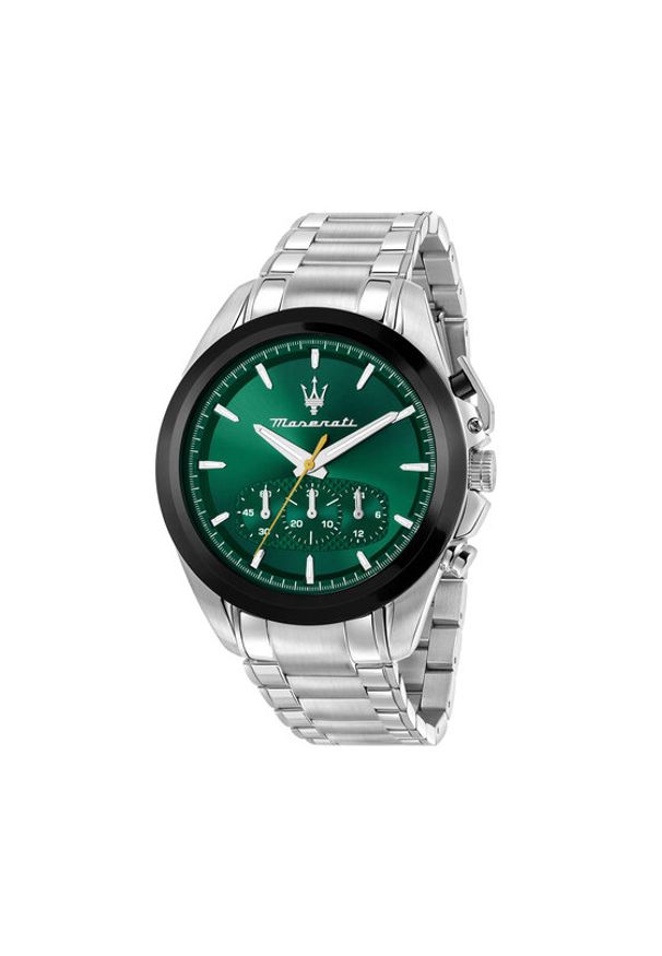 Maserati Zegarek Traguardo Chronograph R8873612065 Srebrny. Kolor: srebrny