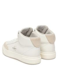 Calvin Klein Sneakersy Basket Cups High Laceup Lth Mix YW0YW02024 Biały. Kolor: biały. Materiał: skóra #5