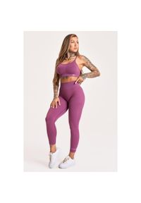 GYM GLAMOUR - Legginsy fitness damskie Gym Glamour push up 2.0. Kolor: niebieski. Sport: fitness