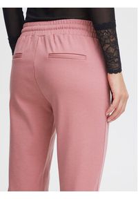 ICHI Spodnie materiałowe 20104757 Różowy Slim Fit. Kolor: różowy. Materiał: syntetyk