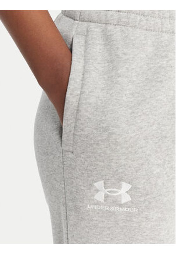 Under Armour Spodnie dresowe UA Icon Fleece 6001537 Szary Slim Fit. Kolor: szary. Materiał: bawełna