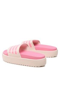 Adidas - adidas Klapki Adilette Platform Slides HP9409 Różowy. Kolor: różowy. Materiał: syntetyk. Obcas: na platformie #3