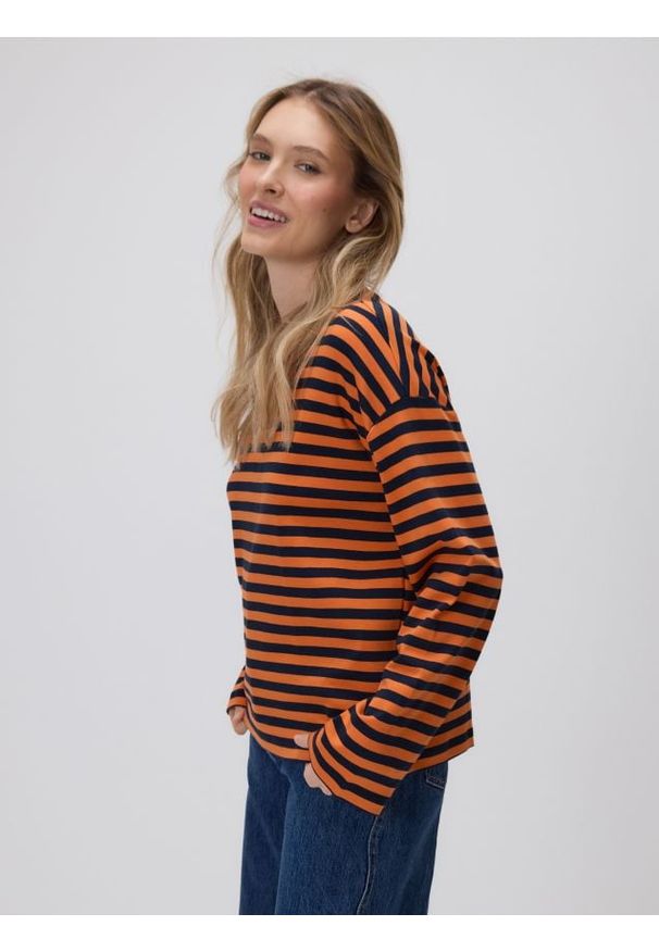 Reserved - T-shirt oversize - wielobarwny. Materiał: dzianina, bawełna