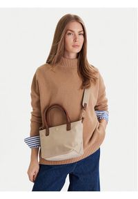 TOMMY HILFIGER - Tommy Hilfiger Torebka Popette Mini Tote AW0AW17709 Brązowy. Kolor: brązowy #5
