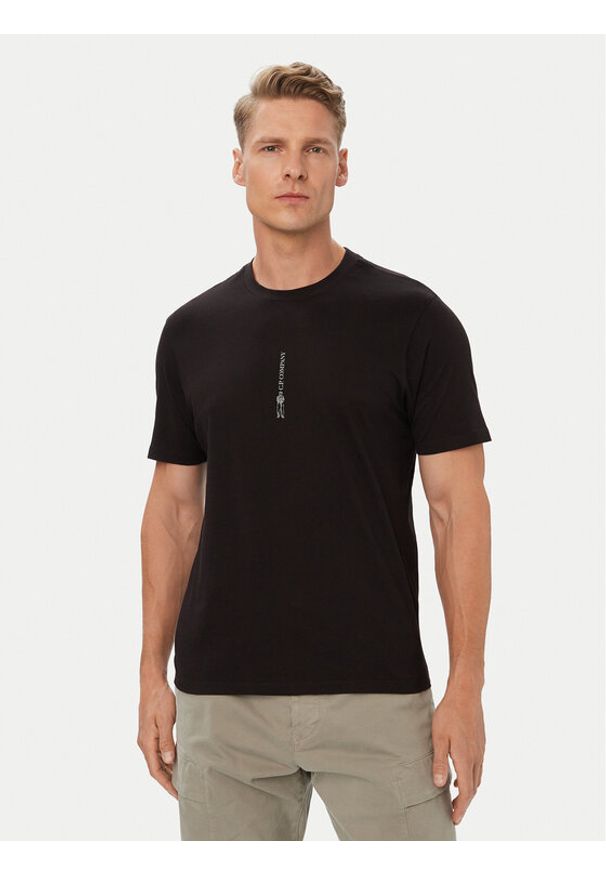 C.P. Company T-Shirt 21CMTS184A005100W Czarny Regular Fit. Kolor: czarny. Materiał: bawełna