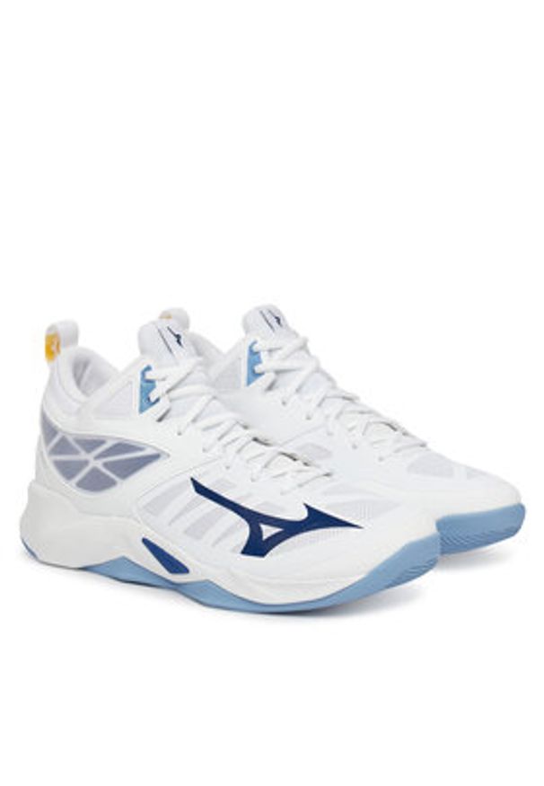 Mizuno Buty halowe Wave Dimension Mid V1GA2245 Biały. Kolor: biały. Materiał: materiał. Model: Mizuno Wave