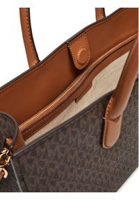 MICHAEL Michael Kors Torebka Scarlett Medium Signature Logo Satchel 30F4GETS2B Brązowy. Kolor: brązowy. Materiał: skórzane #3