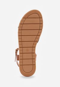 Renee - Czarne Płaskie Sandały VICES z Cholewką ze Skrzyżowanymi Paskami Emelika. Zapięcie: pasek. Kolor: czarny. Wzór: haft. Styl: boho #4