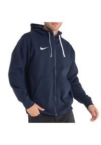 Bluza Nike Park 20 Fleece Full-Zip Hoodie CW6887-451 - granatowa. Typ kołnierza: kaptur. Kolor: niebieski. Materiał: materiał, poliester, bawełna. Wzór: aplikacja. Styl: klasyczny #1