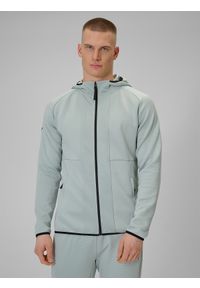 4f - 4F Bluza treningowa regular szybkoschnąca męska - miętowa S. Kolor: turkusowy. Materiał: materiał #1