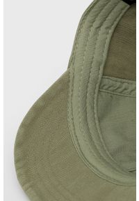 Deus Ex Machina czapka bawełniana kolor zielony z aplikacją. Kolor: zielony. Materiał: bawełna. Wzór: aplikacja