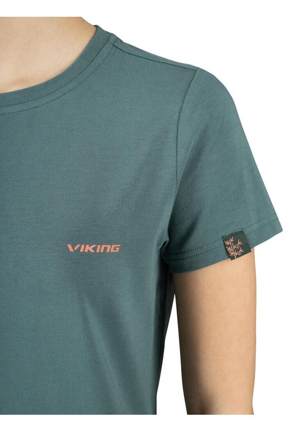 Viking - T-shirt damski VIKING Harvi Bamboo. Kolor: niebieski. Sport: turystyka piesza
