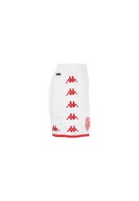 Kappa - Szorty AS Monaco Kombat Ryder Pro. Kolor: czerwony, biały, wielokolorowy. Sport: piłka nożna