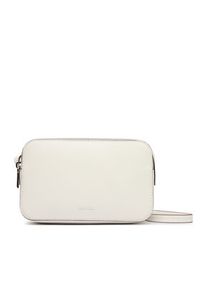 Calvin Klein Torebka Foil Logo Elongated Camera Bag LV04F3276G Biały. Kolor: biały. Materiał: skórzane #4
