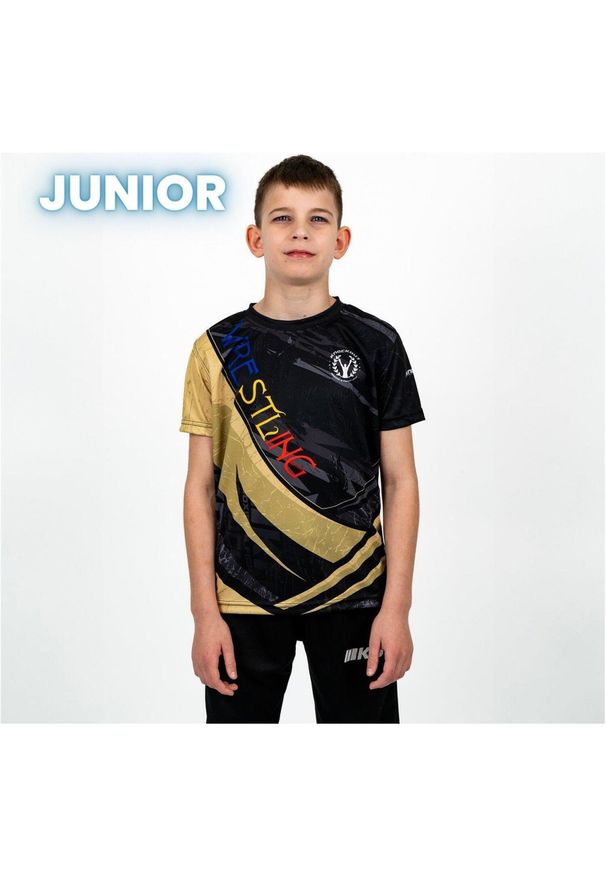 KNOCKOUT - T Knockout wrestling lite dzieci. Kolor: czarny