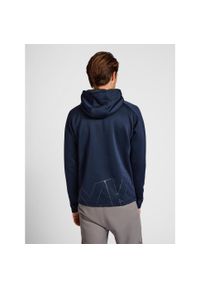 Bluza z kapturem Hummel Cima XK. Typ kołnierza: kaptur. Kolor: niebieski. Materiał: materiał. Wzór: nadruk. Sport: piłka ręczna