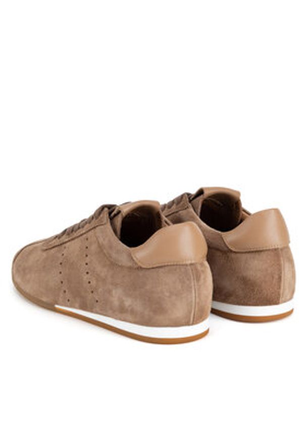 Gino Rossi Sneakersy AYA-110125 Brązowy. Kolor: brązowy. Materiał: zamsz, skóra