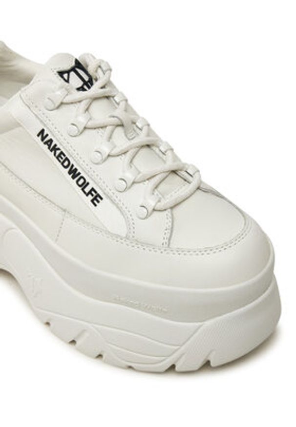 Naked Wolfe Sneakersy Sprinter Biały. Kolor: biały. Materiał: skóra