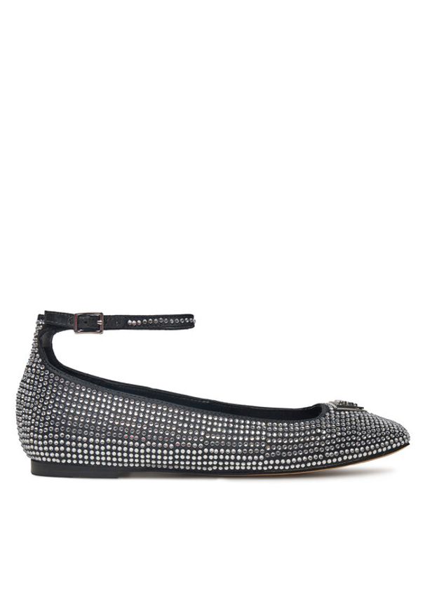 Guess Baleriny FLPLVS SAT02 Czarny. Kolor: czarny. Materiał: materiał