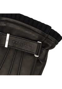 Calvin Klein Rękawiczki Męskie Leather Rivet Gloves K50K507425 Czarny. Kolor: czarny. Materiał: skóra