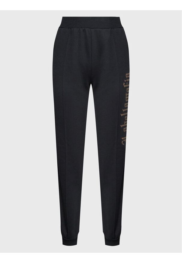 LABELLAMAFIA - LaBellaMafia Spodnie dresowe 25636 Czarny Regular Fit. Kolor: czarny. Materiał: bawełna
