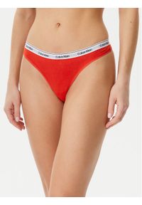 Calvin Klein Underwear Komplet 5 par stringów 000QD5221E Kolorowy. Materiał: bawełna. Wzór: kolorowy