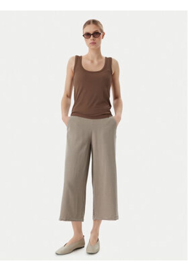 Vero Moda Kuloty Bree 10304861 Szary Wide Leg. Kolor: szary. Materiał: lyocell