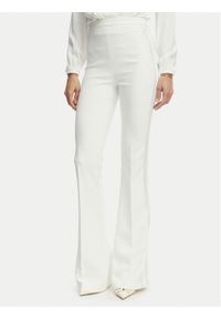 Elisabetta Franchi Spodnie materiałowe PA-184-62E2-V290 Biały Slim Fit. Kolor: biały. Materiał: syntetyk #1