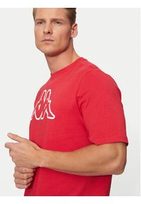 Kappa T-Shirt Logo Korpo Cromen 303HZ70 Czerwony Regular Fit. Kolor: czerwony. Materiał: bawełna #3