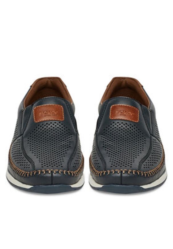 Rieker Półbuty 11950-14 Granatowy. Kolor: niebieski. Materiał: skóra