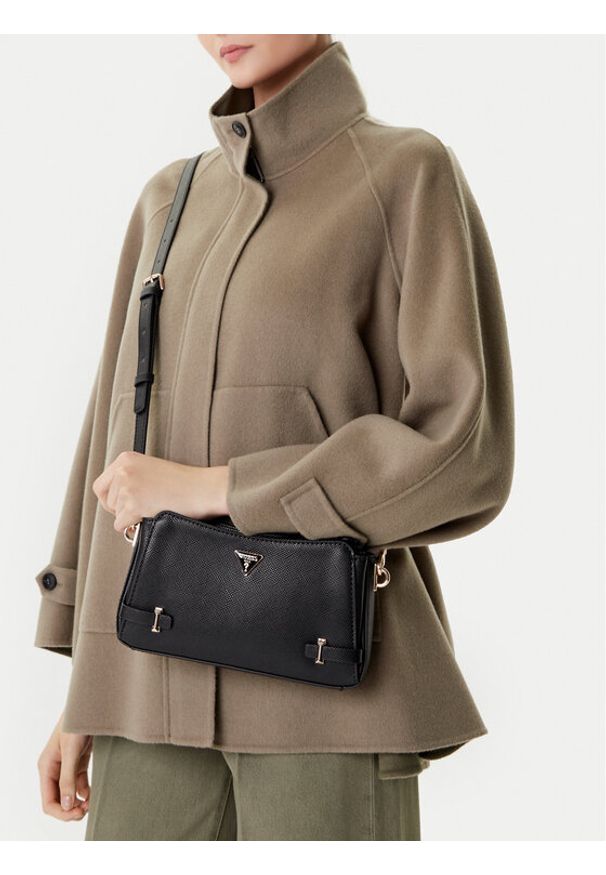 Guess Torebka 175653 Czarny. Kolor: czarny. Materiał: skórzane