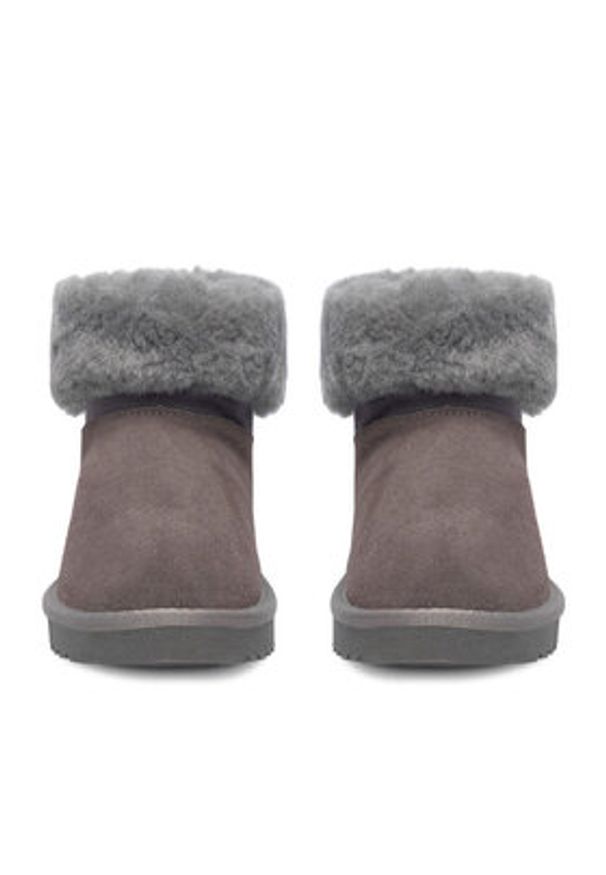 DeeZee Śniegowce DZ-73 GREY Szary. Kolor: szary. Materiał: materiał