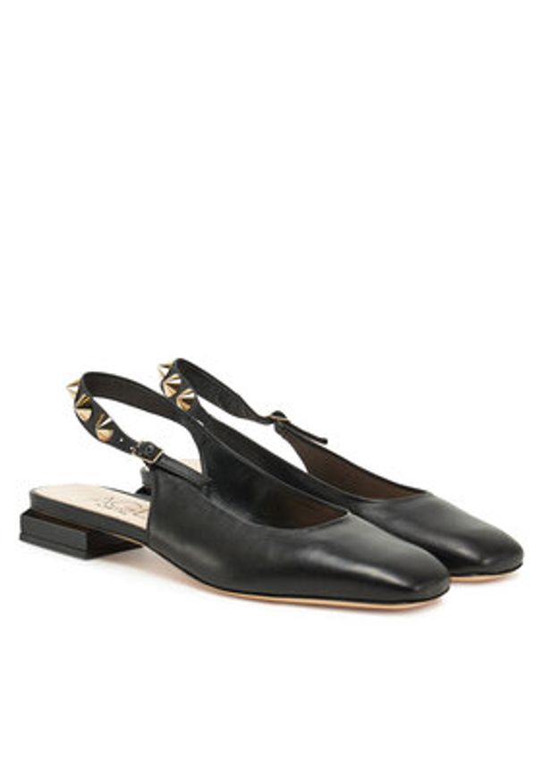 AGL Sandały Angie L Spike D557007PCSOFTY0000 Czarny. Kolor: czarny. Materiał: skóra