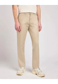 Lee - MESKIE SPODNIE MATERIALOWE LEE REGULAR CHINO STONE 112342929 #1