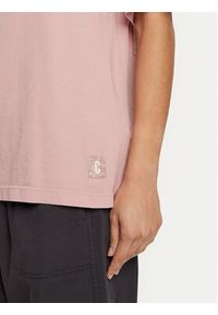 Champion T-Shirt 117449 Różowy Loose Fit. Kolor: różowy. Materiał: bawełna
